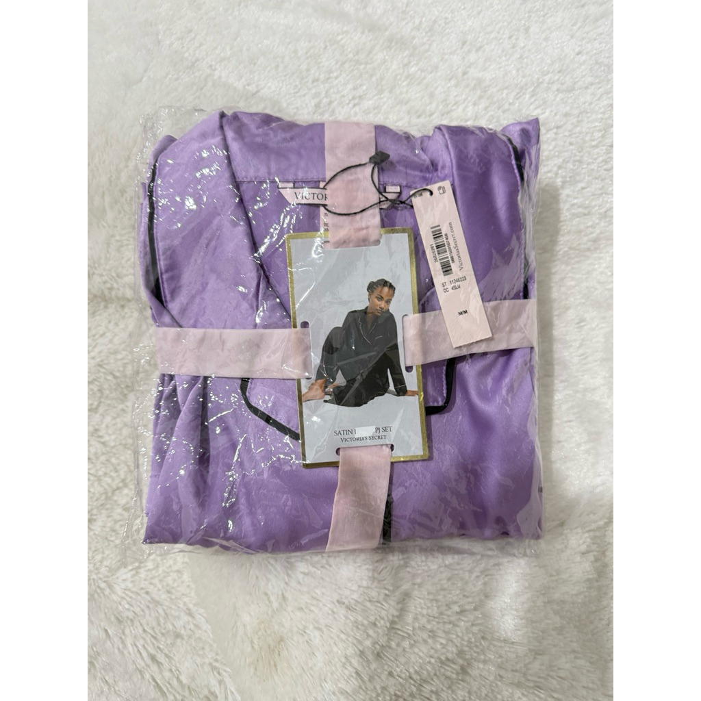 Pajamas Victoria’s Secret Set Baju Tidur Pendek LILAC (Size M) - ORIGINAL