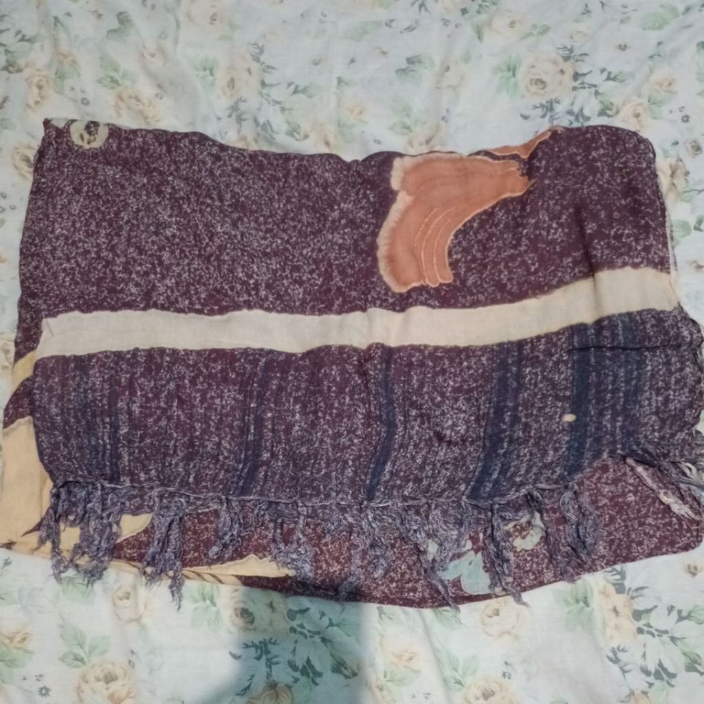 Preloved Kain Rumbai/Bali + Rok Lilit + Selendang