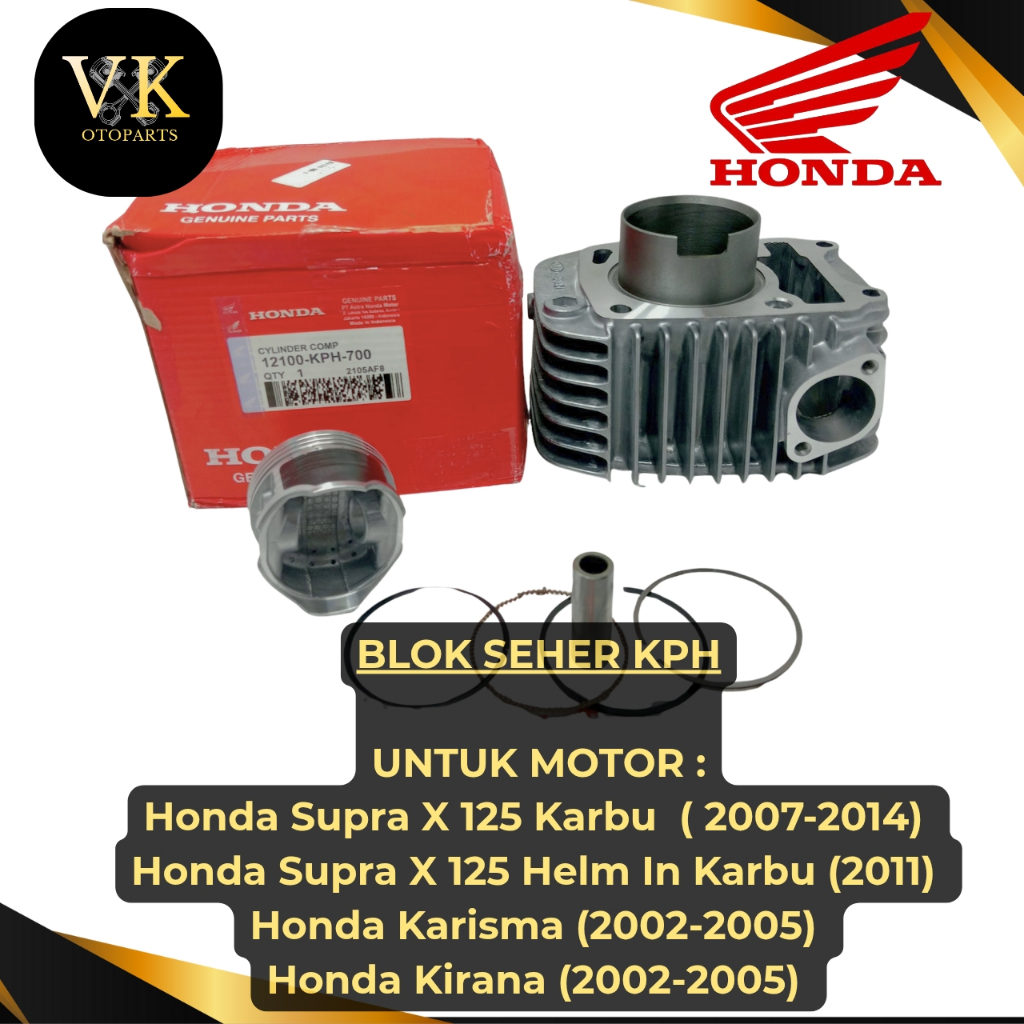 BLOK SEHER KODE (KPH) ORI HONDA KARISMA,SUPRA X,SUPRA 125, KIRANA ORIGINAL 100%