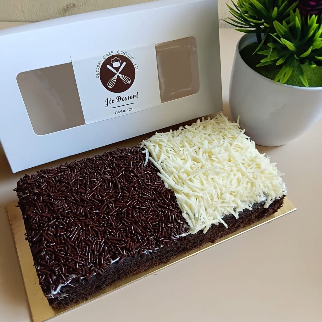 BISA DADAKAN Brownies Kukus Marble Coklat Meses keju FREE KARTU UCAPAN