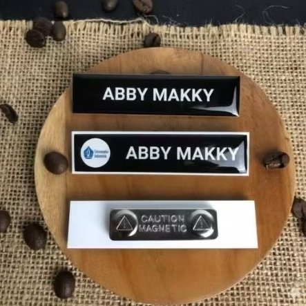 Nametag Papan Nama Akrilik Resin Pin Korpri