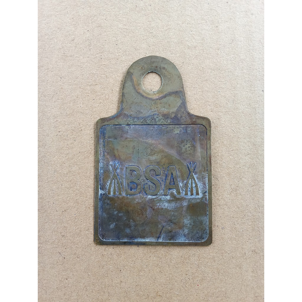 Emblem Plat Merk Stir Stang BSA Sepeda Onthel