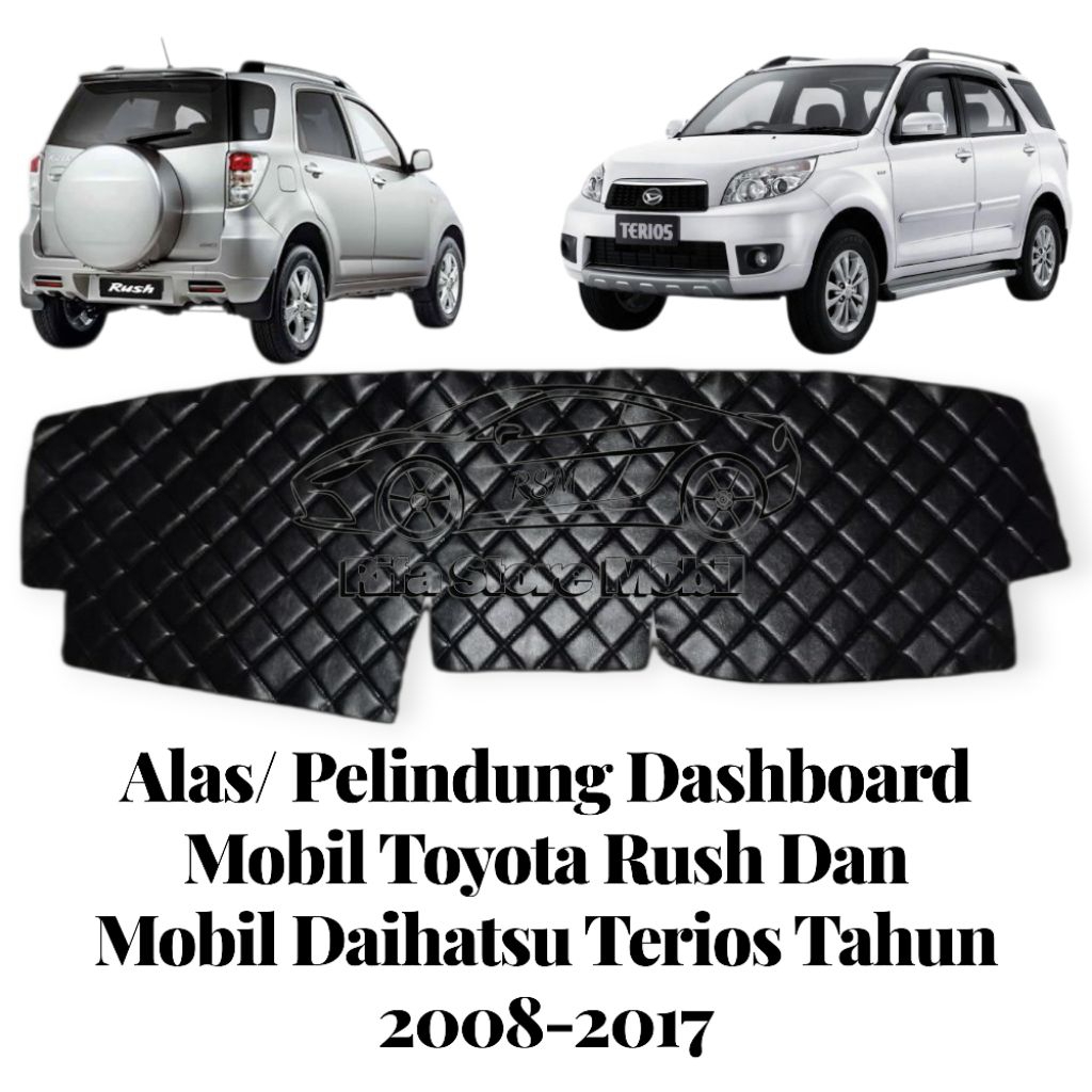 Alas Dashboard Mobil Rush/Terios 2008–2017 | Bahan Premium Tebal Anti Slip