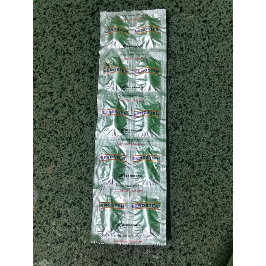 genosten strip 10 kapsul vitamin