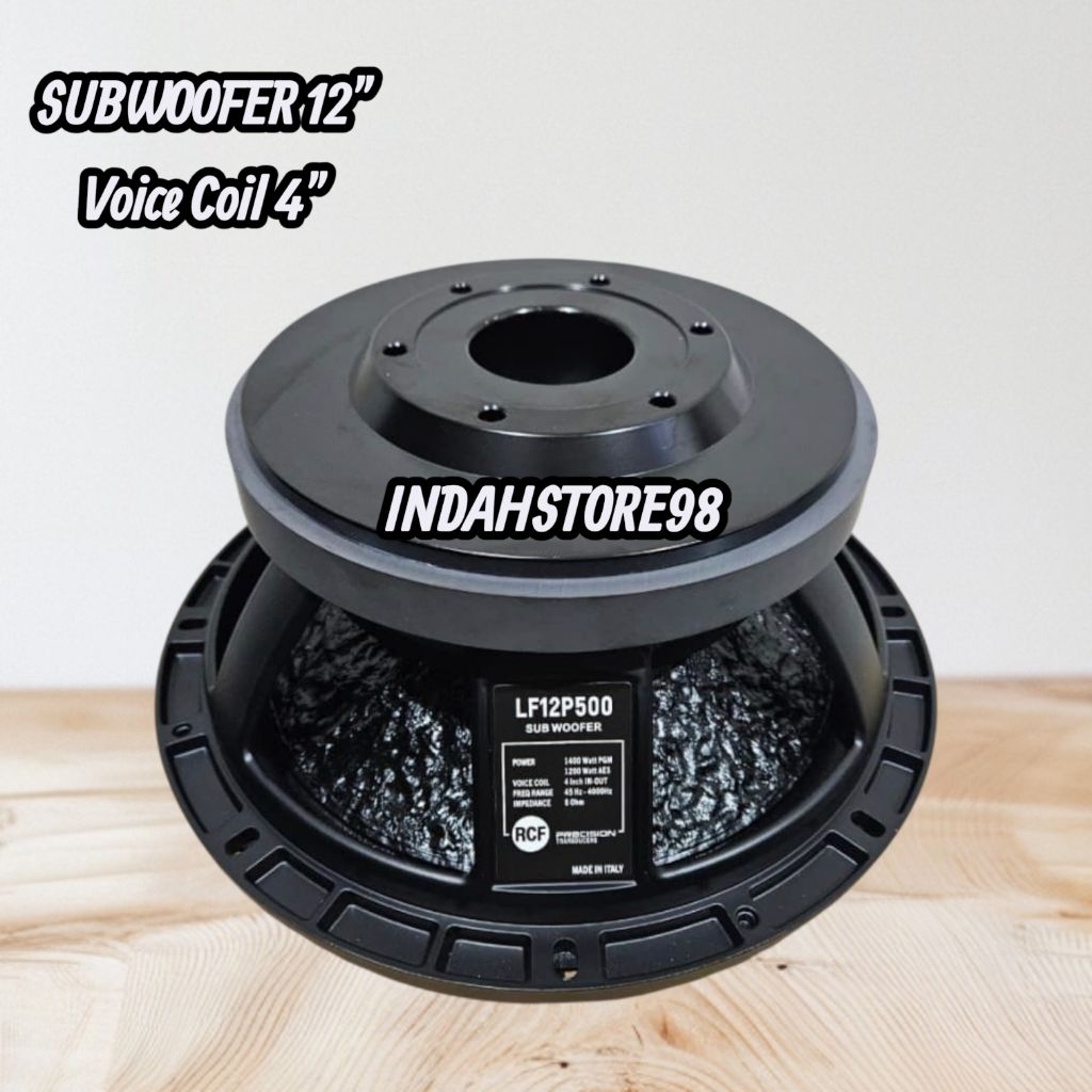 Speaker 12 inch RCF LF 12P500 Sub Coil 4inc Speaker RCF LF12P500