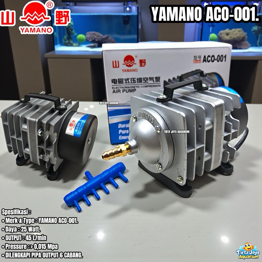 YAMANO ACO-001 Promo Murah Mesin Aerator Kolam Bioflok Airator 6 Lubang Gelembung Udara