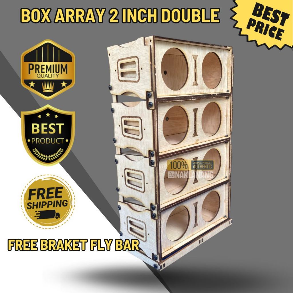 BOX SPEAKER 2 INCH MODEL LINE ARRAY DOUBLE FREE BRAKET