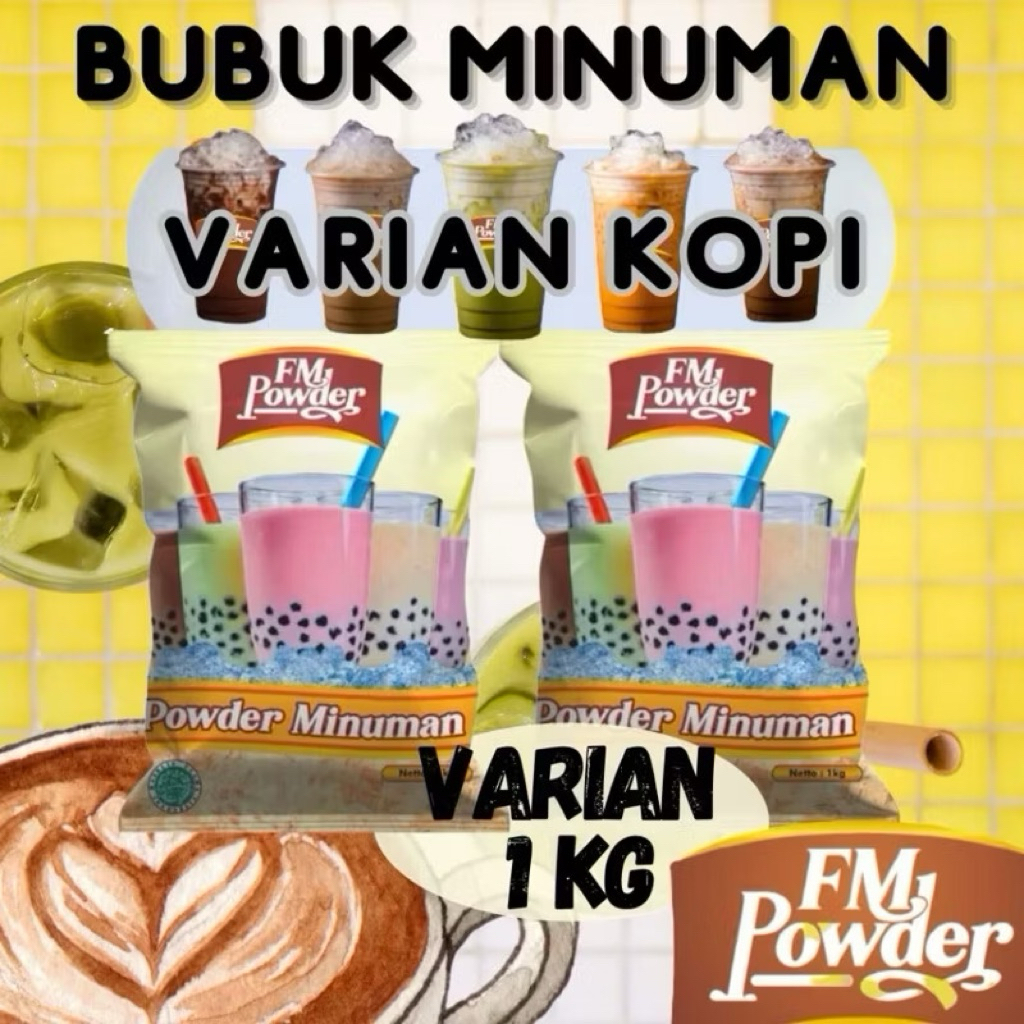 FM POWDER - BUBUK MINUMAN PREMIUM 1 KG - bubuk minuman rasa serbuk minuman rasa bubuk minuman boba s