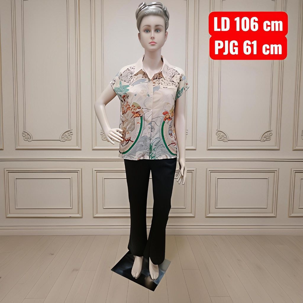 kemeja wanita motif/ atasan wanita etnik