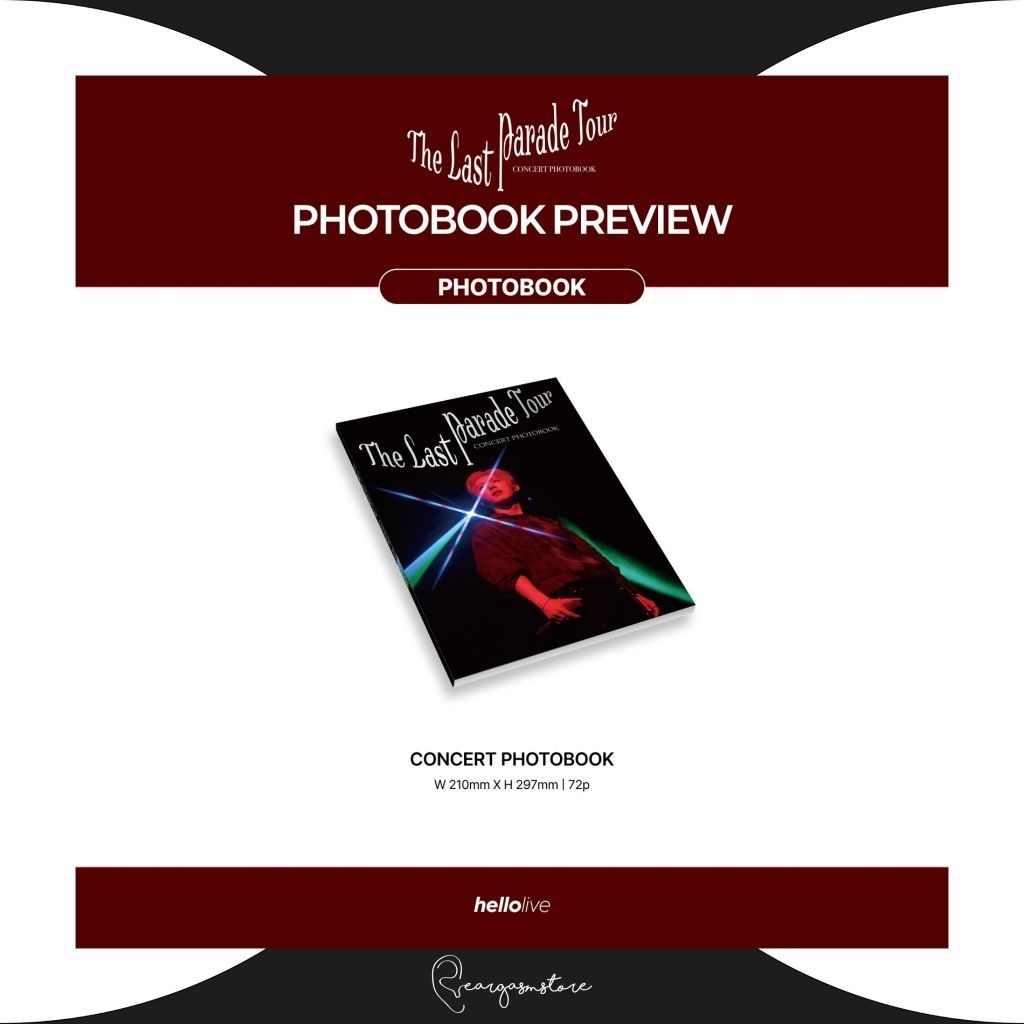 B.I / KIM HANBIN - B.I THE LAST PARADE TOUR CONCERT PHOTOBOOK & VOD CARD