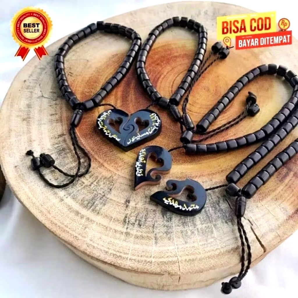 Gelang COUPLE/SEPASANG ALL SIZE Kaoka/Kokka/Kaukkah Love (BISA UKIR NAMA CUSTOM)