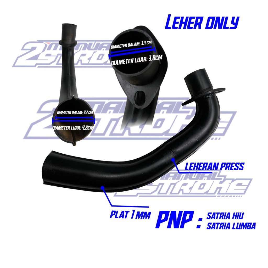 Leheran Knalpot Satria Hiu Satria Lumba Plat Tebal 1 mm