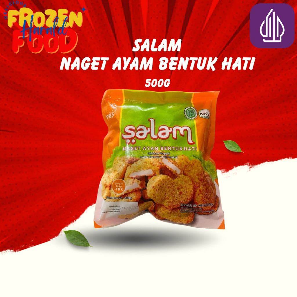 NUGGET SALAM Bentuk Hati 500g