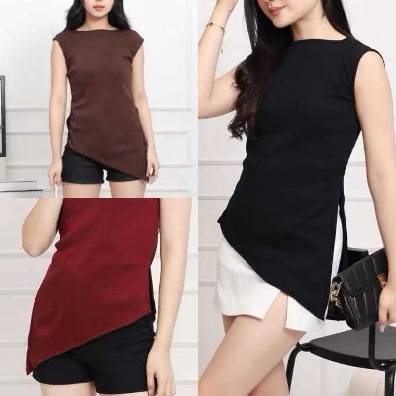 Atasan Luisa Top Offshoulder Baju Blouse Wanita Knit