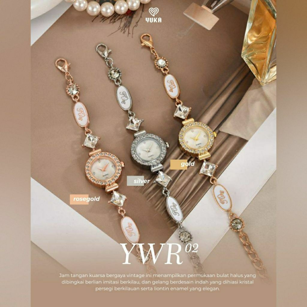 ( HARGA YG TERTERA HARGA DP ) OPEN PO JAM TANGAN WANITA || YWR 01 BY YUKA FASHION || JAM TANGAN PREM