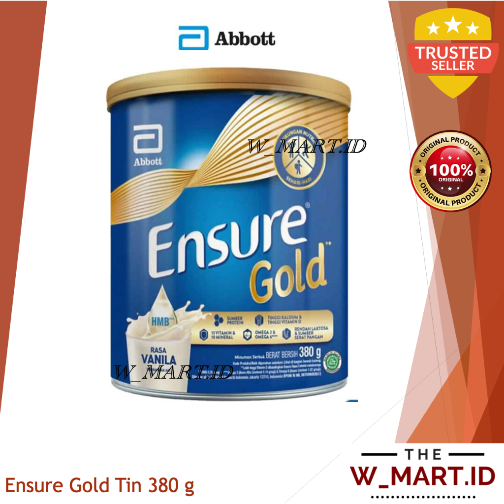 ENSURE GOLD GANDUM SUSU DEWASA VANILA 380 GR