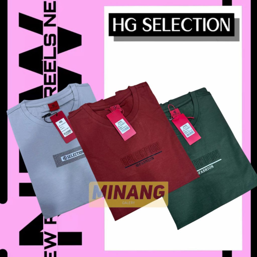 Baju Kaos Pria Hugo Selection Spandek Tebal Original