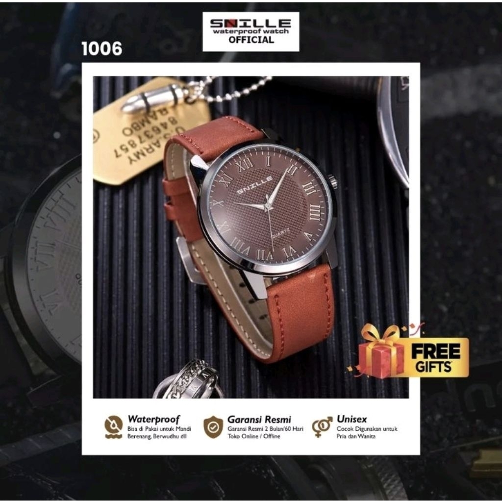 JAM TANGAN KULIT PRIA SPORTY TERLARIS KEREN TERBARU