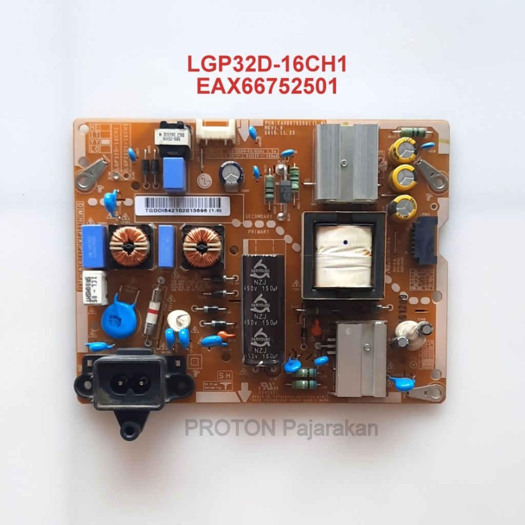 PSU LED TV LG 32LW541H 32LW541H-TD 32LW541H-TD.BTIWLJD Mesin Power Supply LCD LGP32D-16CH1 EAX667525
