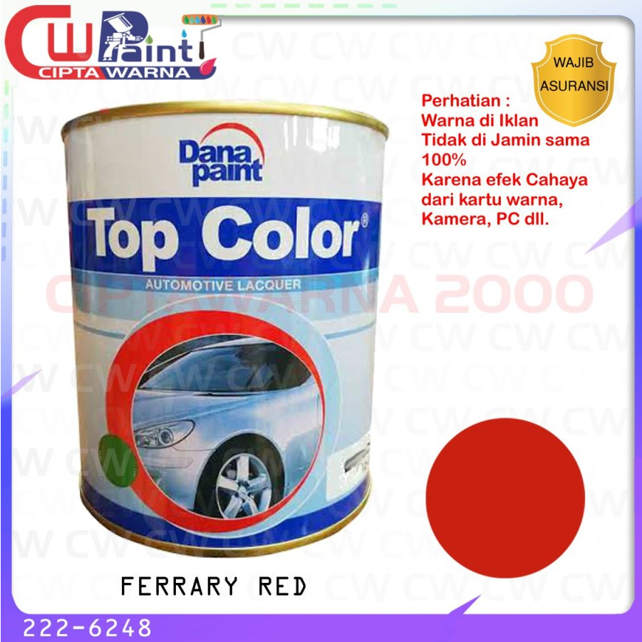 TOP COLOR FERRARI RED 222-6248 / CAT DUCO MERAH FERARI TOPCOLOR 6248