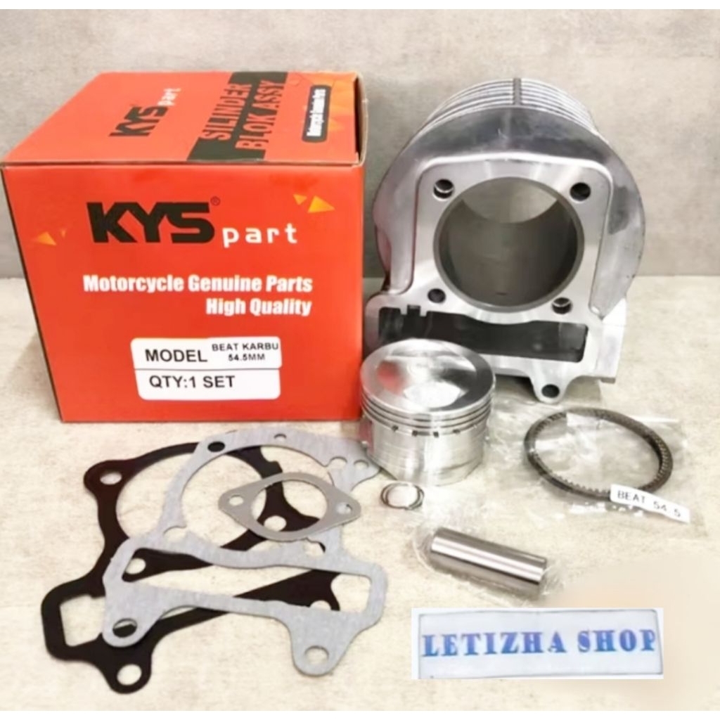 BLOK SEHER ASSY MIO 54,5 58,5 & BEAT FI,BEATPOP 54,5 MM CYLINDER BLOK KOMPLIT YAMAHA MIO 54,5 58,5 &