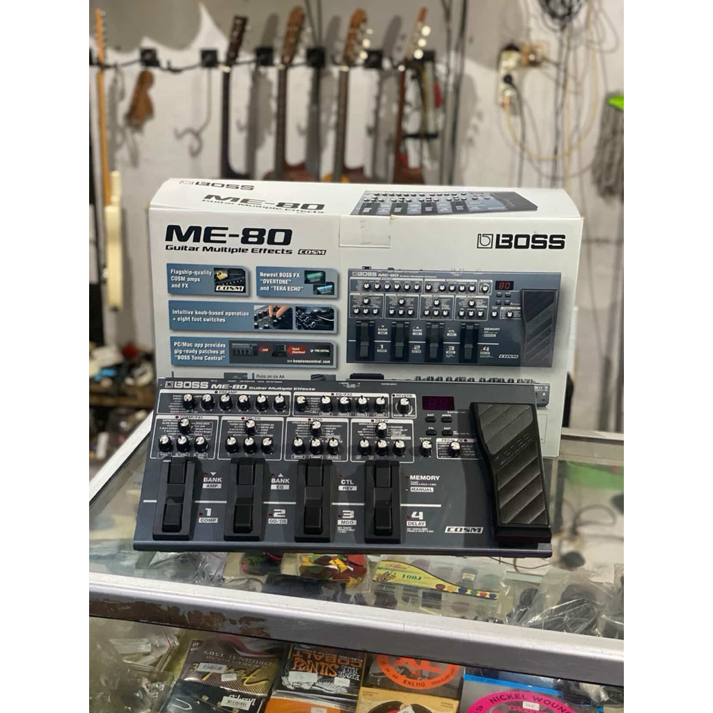 efek gitar digital boss me80