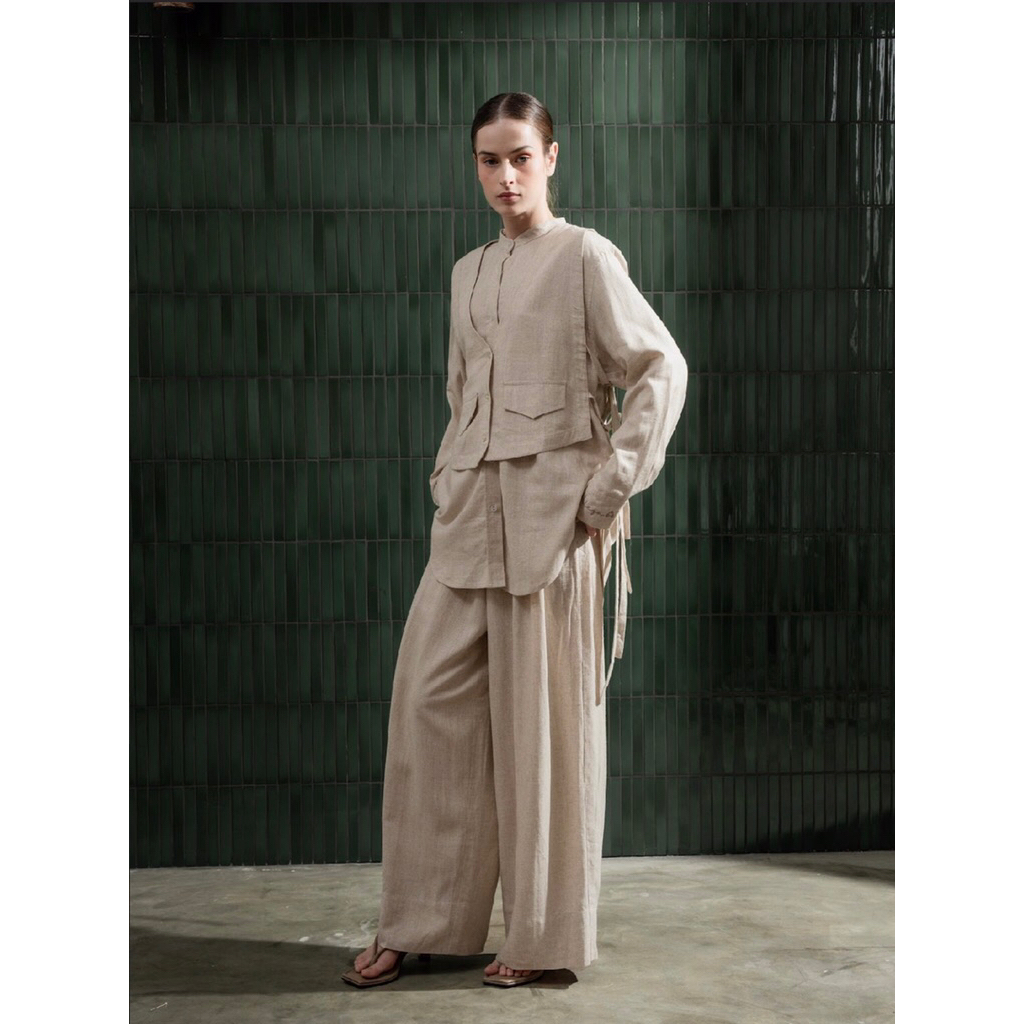 Rolland Pants - Aleza Label | Celana wanita | celana bahan | kulot | bawahan wanita | alezalabel