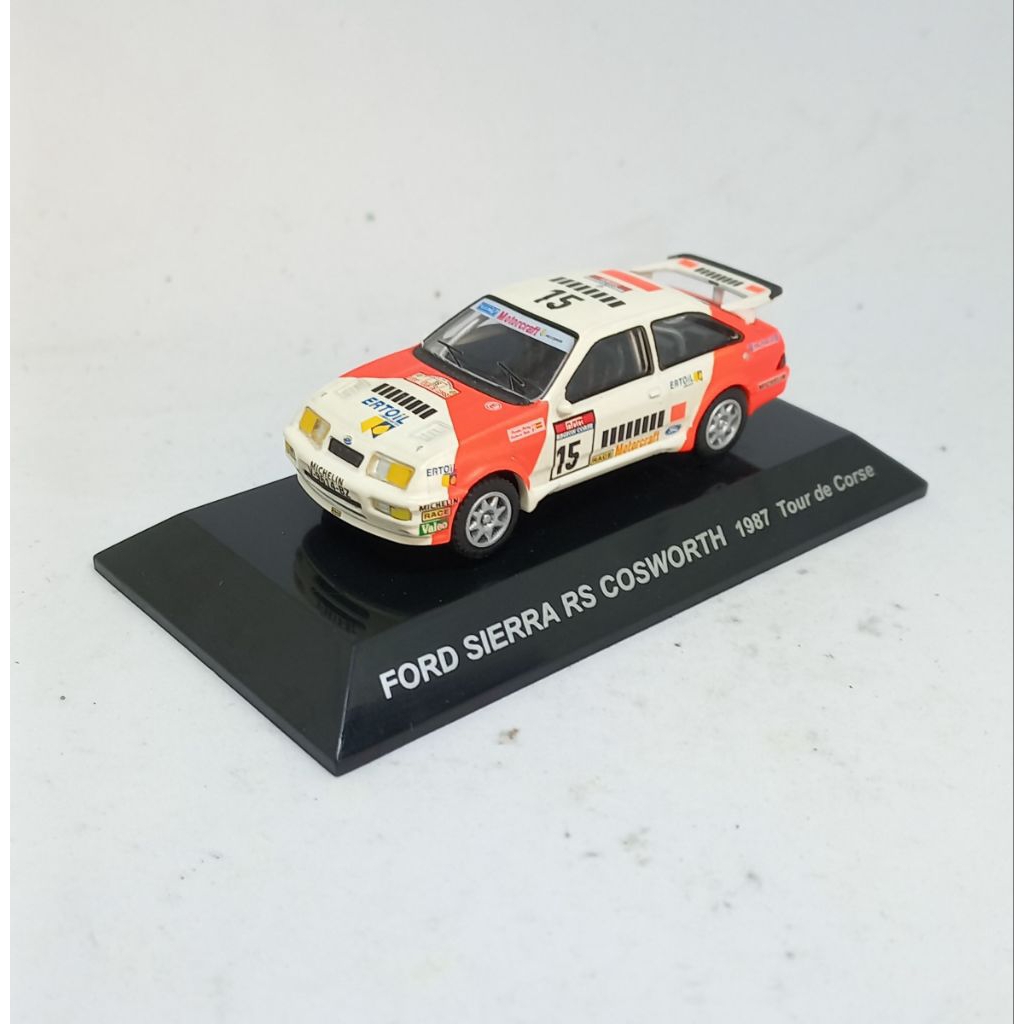 cms cm's ford sierra rs cosworth 1987 tour de corse rally car collection loose diecast 1/64 (t)