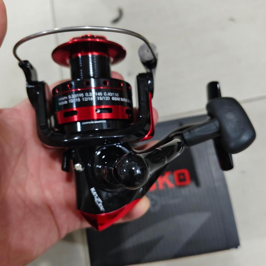 Gulungan Senar Pancing Rell Reel Kaizen Yuko 4000 Reel Warna Merah