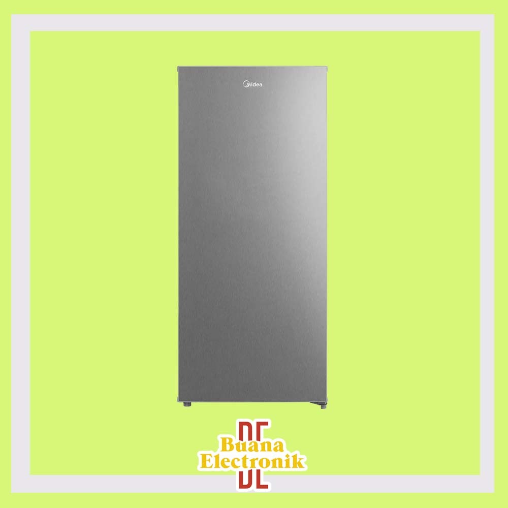 FREEZER BERDIRI UPRIGHT FREEZER MIDEA RAK 6 MDRU288FZG02ID KAPASITAS 200L GARANSI RESMI