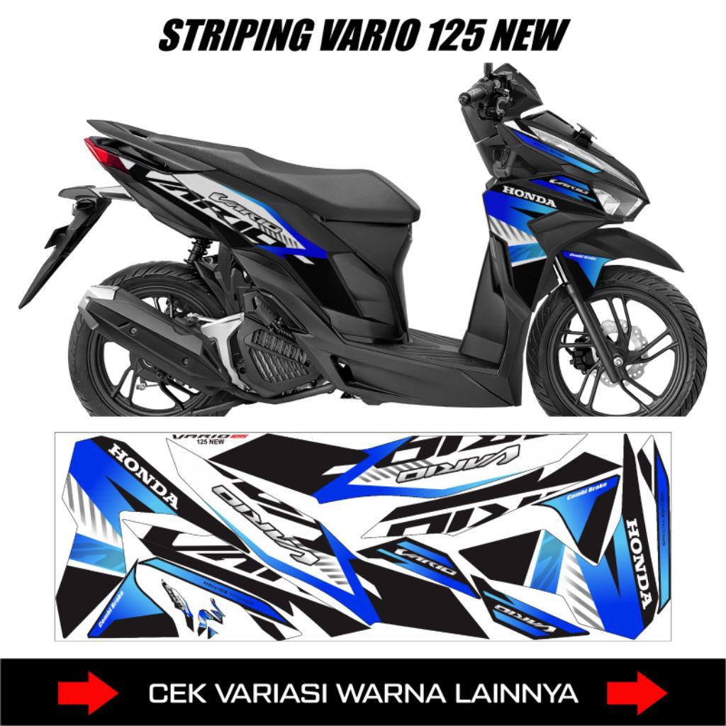 Striping Honda Vario 125 New Original Gravis/Stiker Honda Vario 125 New/ Lis Body Motor Honda Vario 