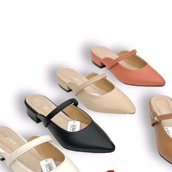 Sandal wanita terbaru hak 3cm selop bustong