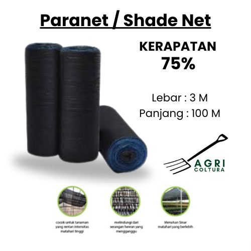 Paranet 75% 1 Roll Paranet 100 Meter x 3 Meter Paranet HDPE Premium