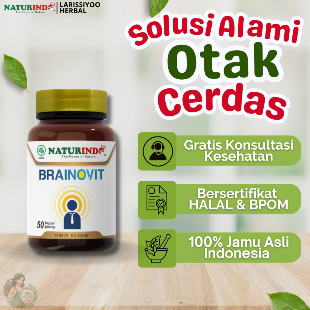 Brainovit Vitamin Otak Anak Dewasa Herbal Cerdas