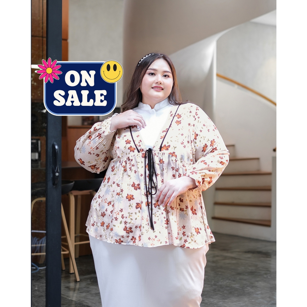 Bigissimo -  Lanina Blouse | Atasan Wanita Blouse Big Size Jumbo