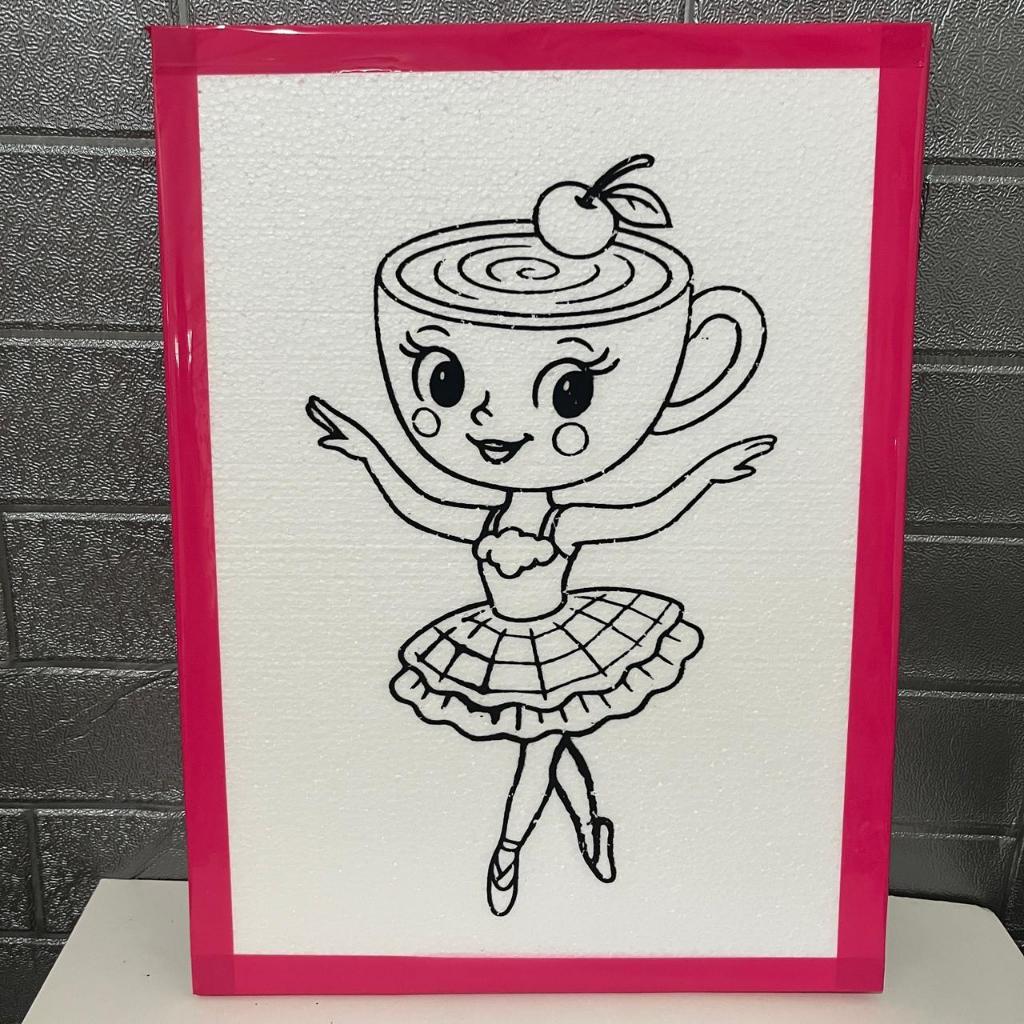 media mewarnai sterofoam/lukis sterofom/styrofoam mewarnai/gabus styrofoam/lukis gabus