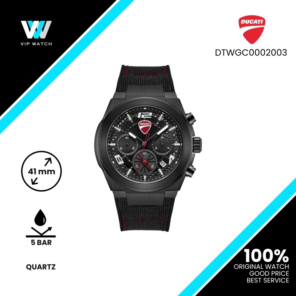 (Exclusive) Jam Tangan Ducati DT014 Original 100%