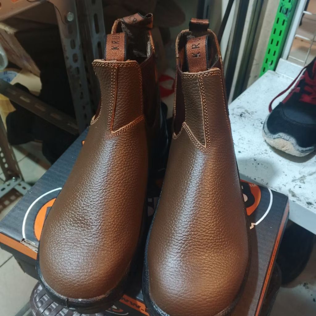 SEPATU SAFETY KRUSHER / SAFETY SHOES MERK KRUSHER NEVADA BROWN