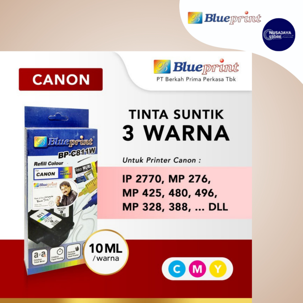 Tinta Suntik / Tinta Refill Canon BLUEPRINT For Printer Canon Warna