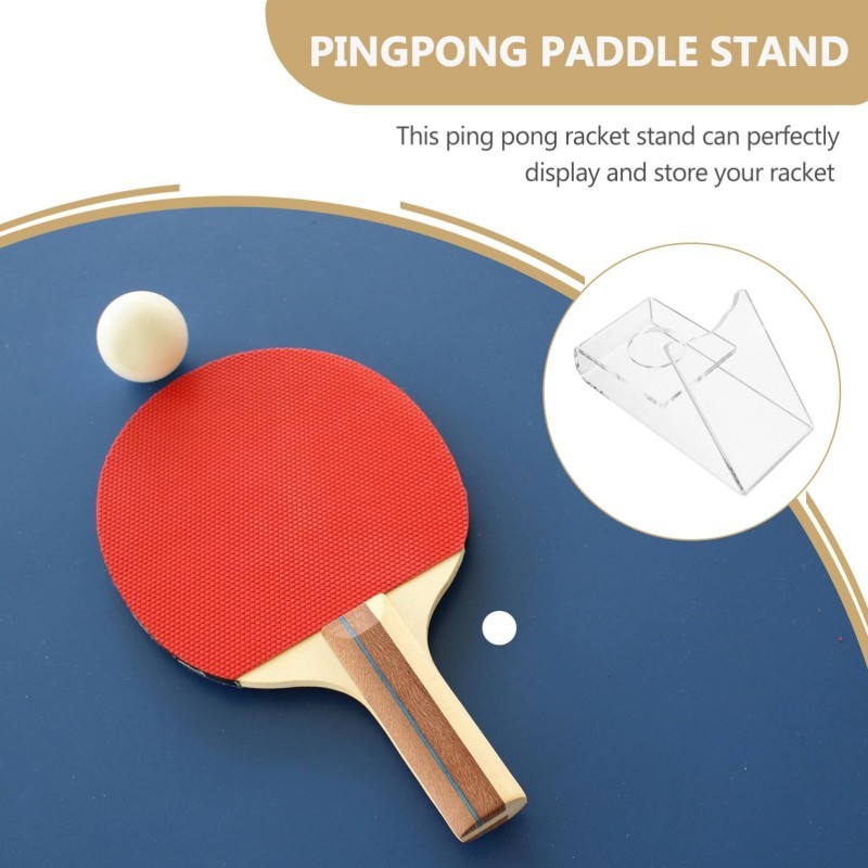 Display Acrylik Raket Pingpong / Rak Estetik Ruang Tamu / Holder Raket Pingpong