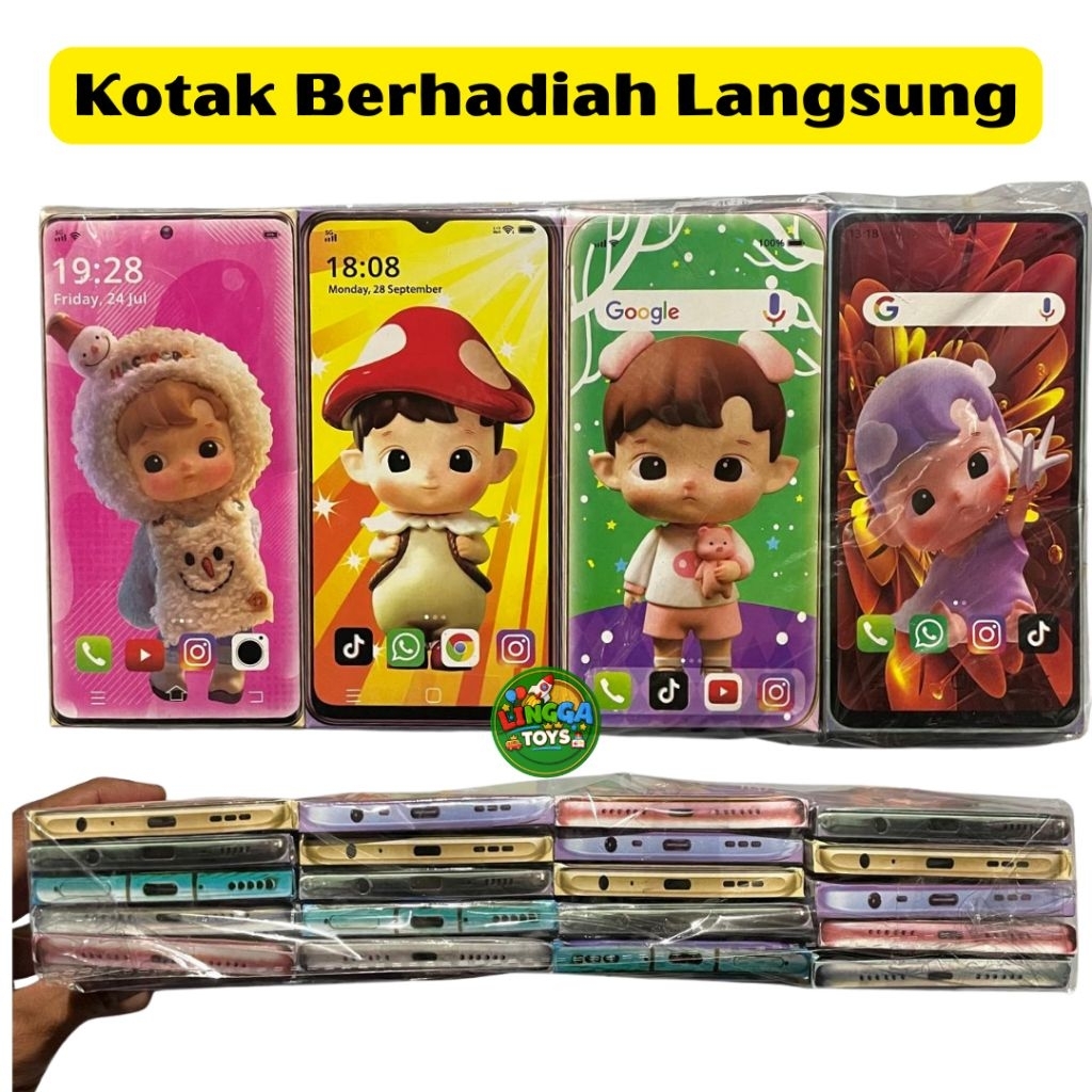 20 Pcs Kotak Kejutan Berhadiah Langsung Model Kotak Hp– Surprise Box Mini Karakter Lucu Hadiah Ultah