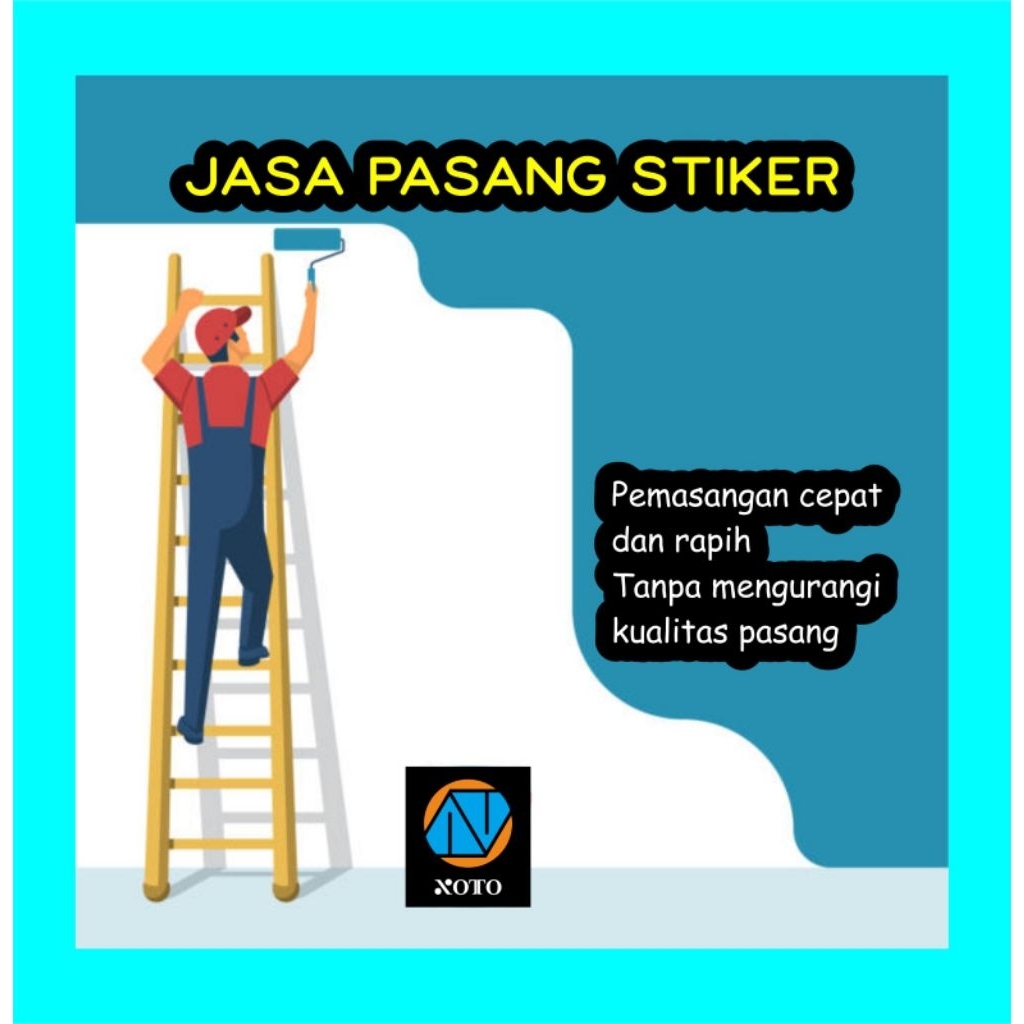 Jasa pasang stiker, wallpaper dinding