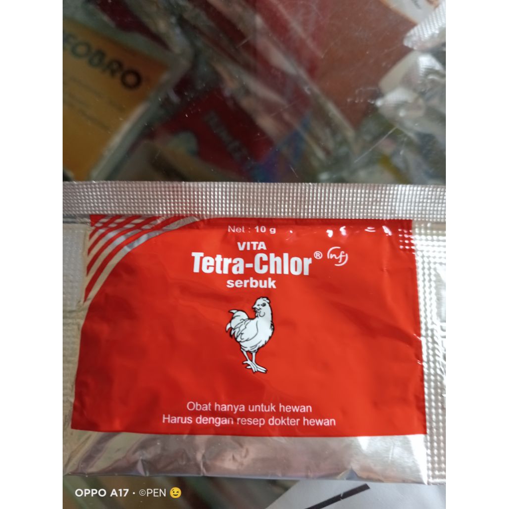 Tetra Chlor 10 gram serbuk obat Antibiotik ayam