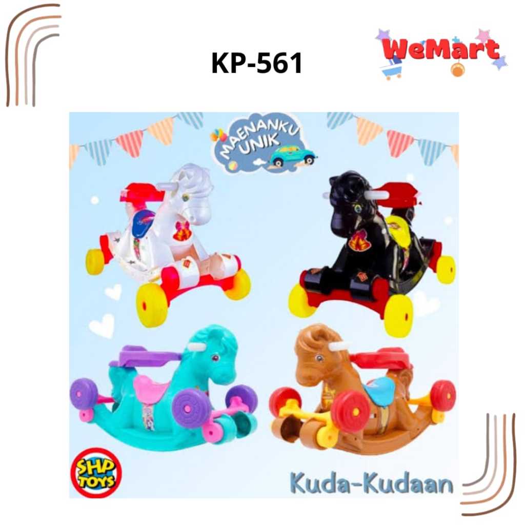 KP 561 SHP Ride On Toys Rocking Horse 3IN1 // Mainan Kuda Jungkat Jungkit Anak Dilengkapi Musik // S