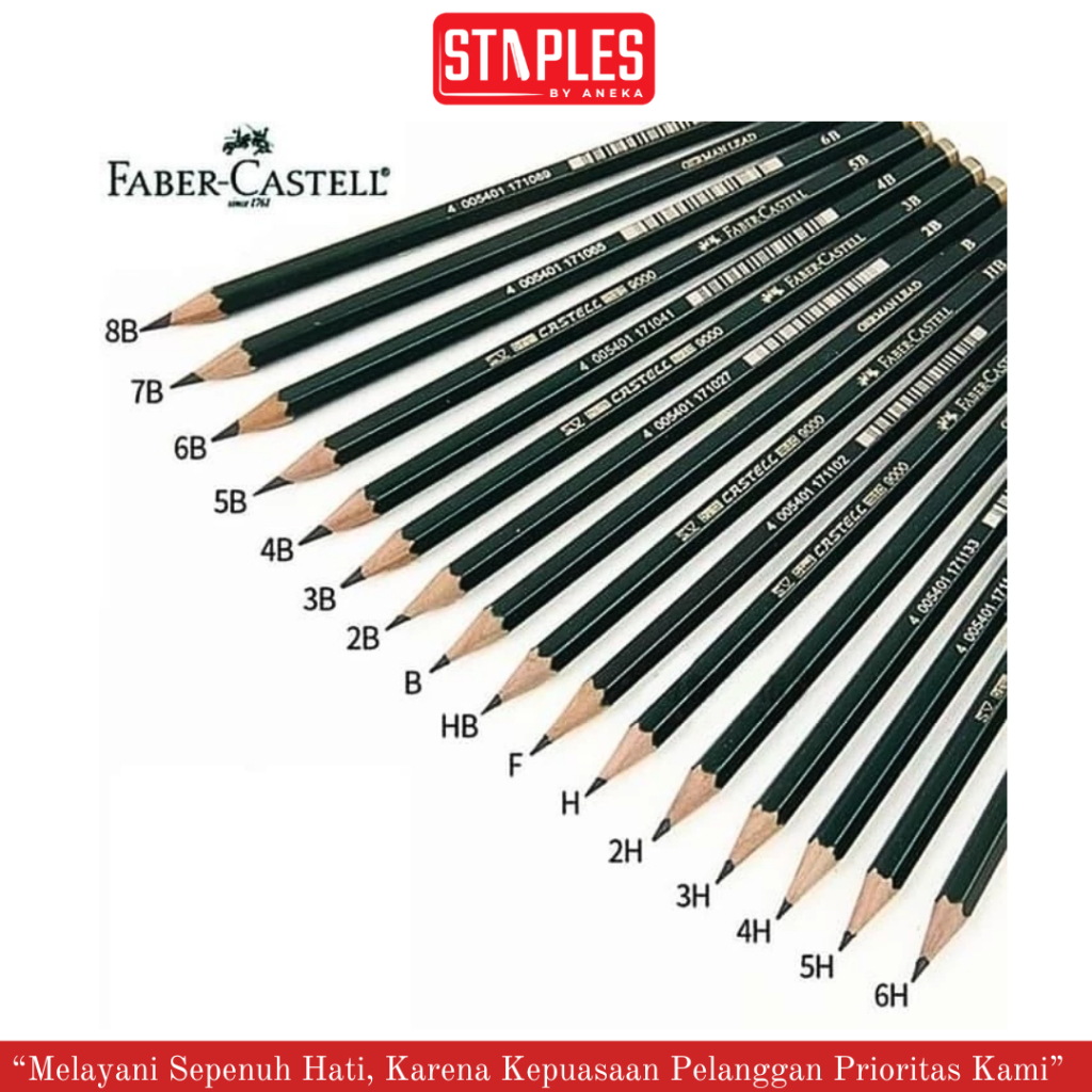 Faber Castell Pensil Premium (PCS) / Faber Castell Pensil B F HB 2B 2H 3H 3B 4B 5B 8B