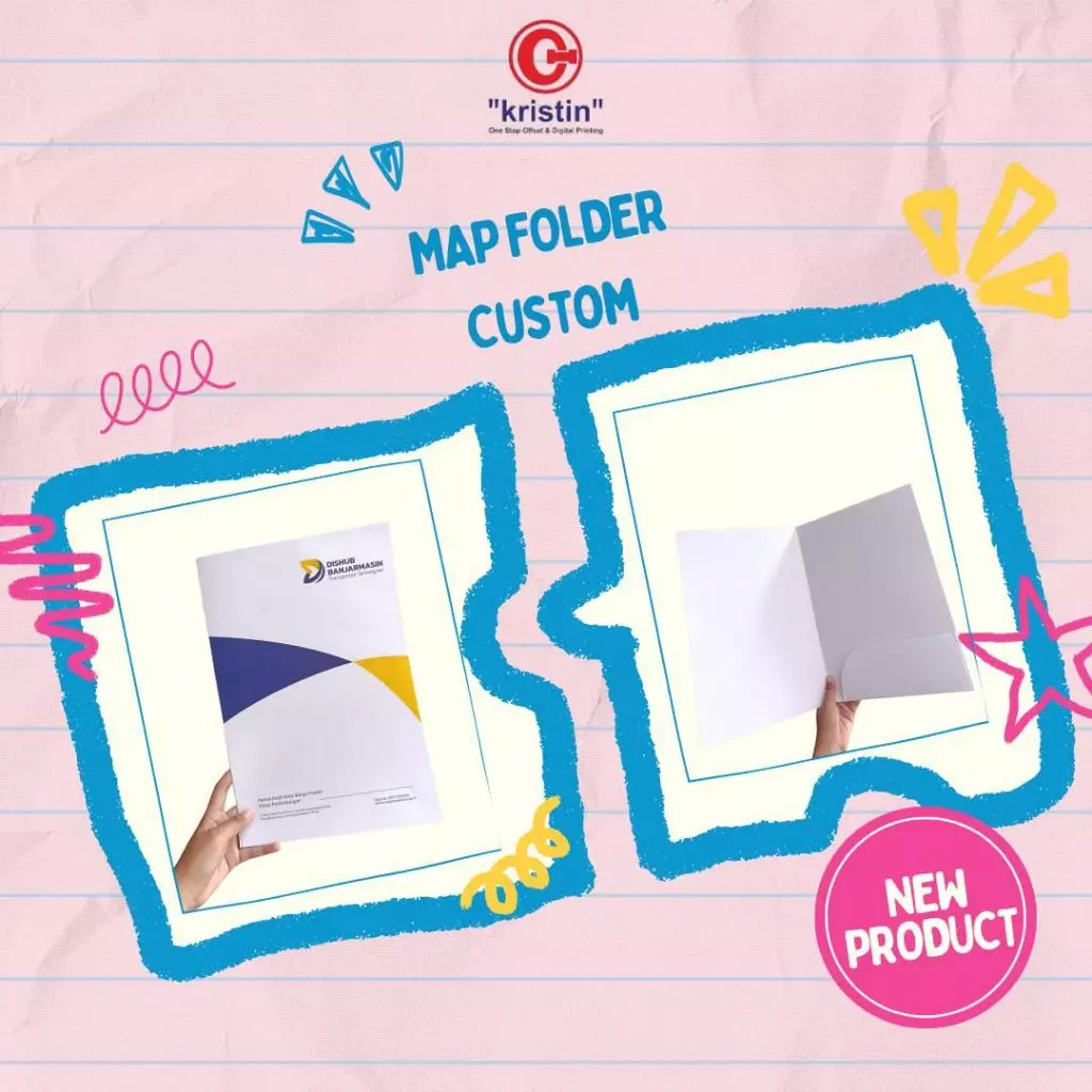etak Map KHUSUSSS Folder Ukuran A4 Custom Design & Warna Map Perusahaan / Map Sekolah / Map Intansi