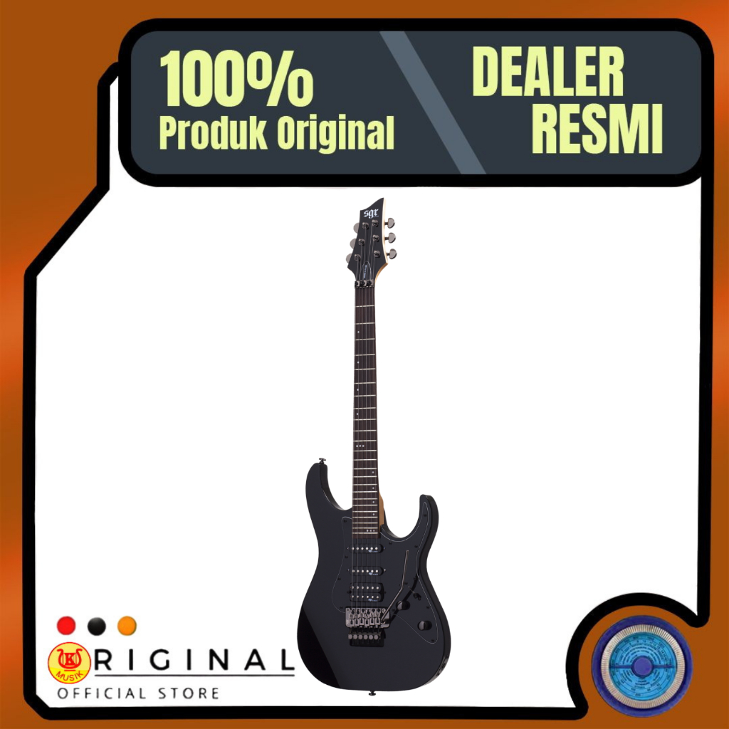 Schecter Banshee-6 FR SGR Black / Gitar Elektrik Schecter Banshee w/bag