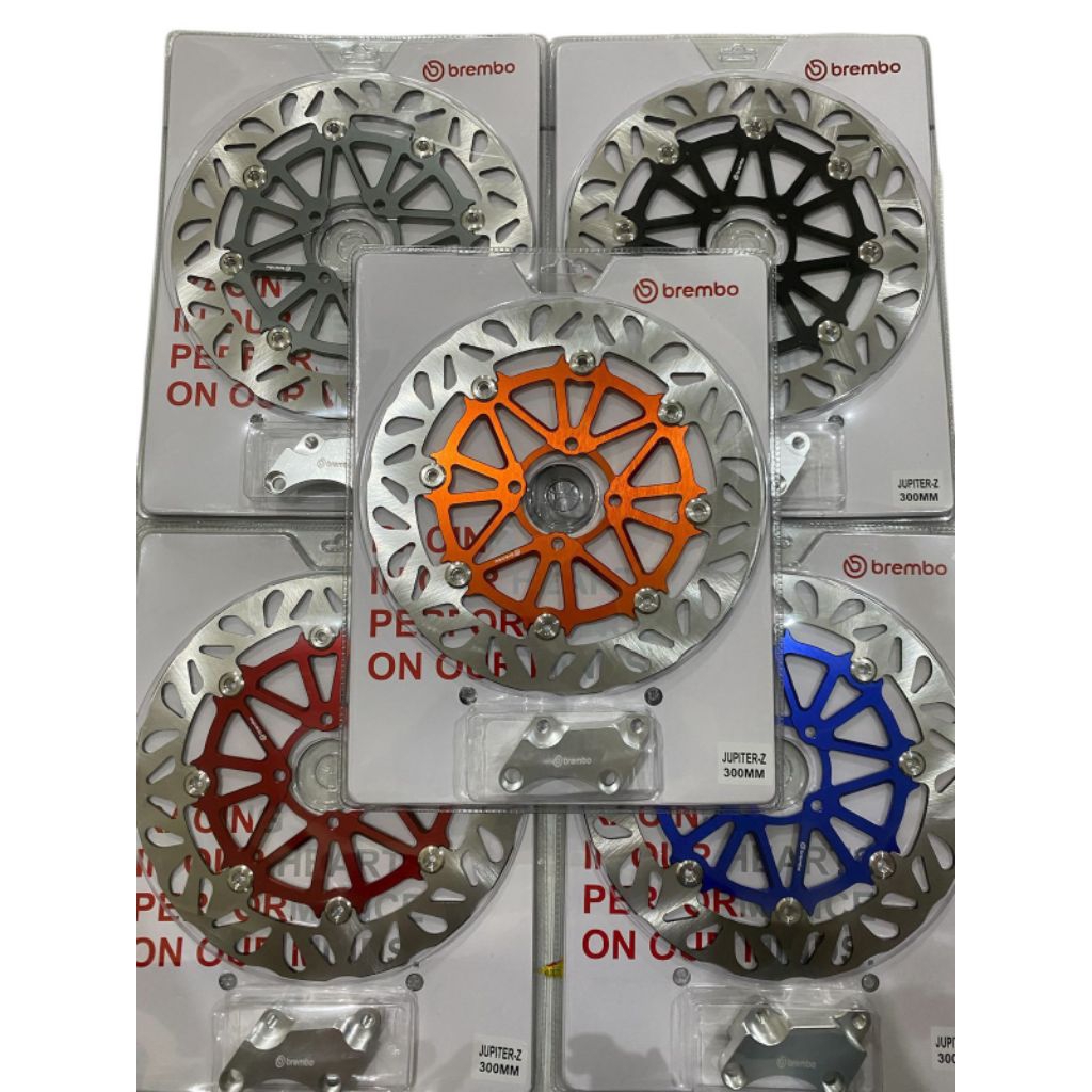 Piringan disc depan cakram depan brembo thailand floating cnc jupiter 300mm set breket/Piringan cakr