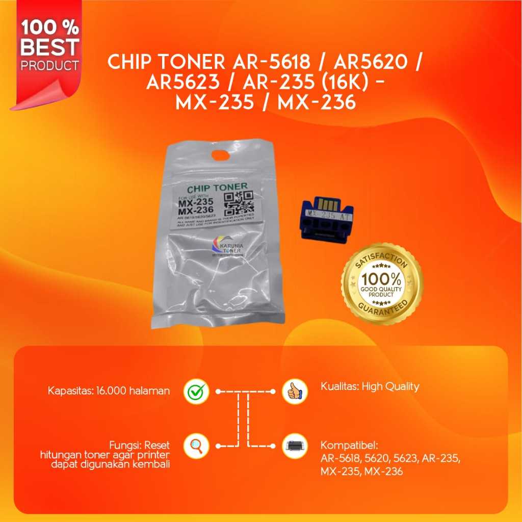CHIP TONER AR-5618 5620 5623 AR-235 (16K) HIGH QUALITY MX-235 MX-236
