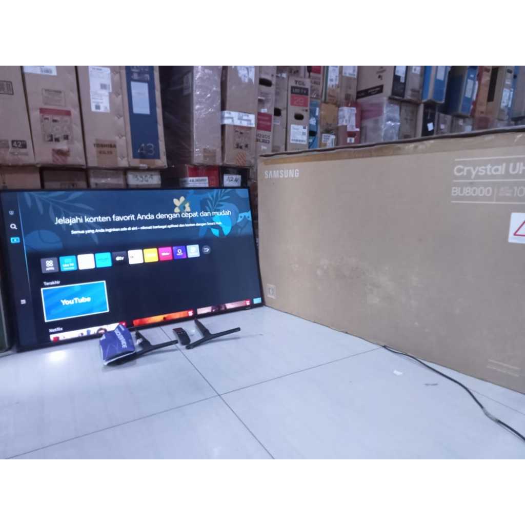 SMART TV Samsung 43In 4K UHD Sudah Bisa Youtube Digital TV Kondisi bekas pemakaian 6216F